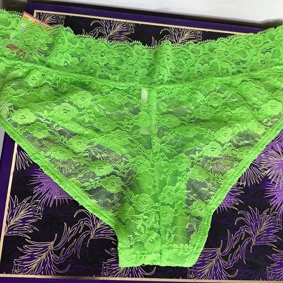 Xhileration Womens/Juniors PANTIES Hipsters SIZE M NWT Green Lace - Picture 5 of 7